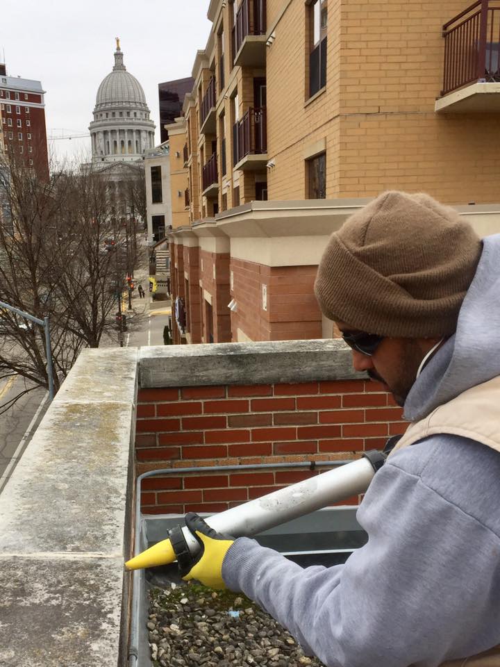 Brick and masonry caulking