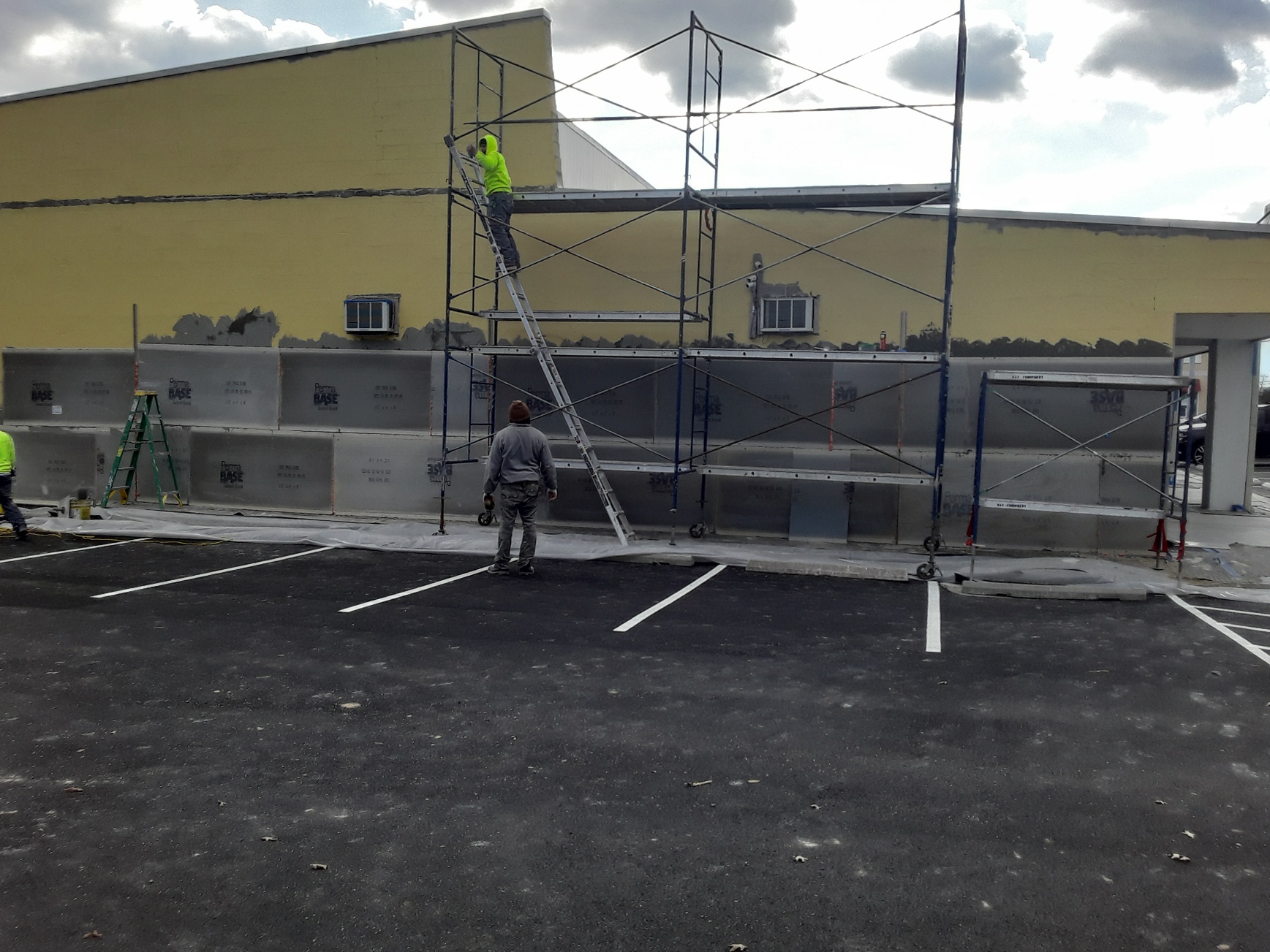 EIFS wall repair project in Hampton Roads by Modern Wall Systems