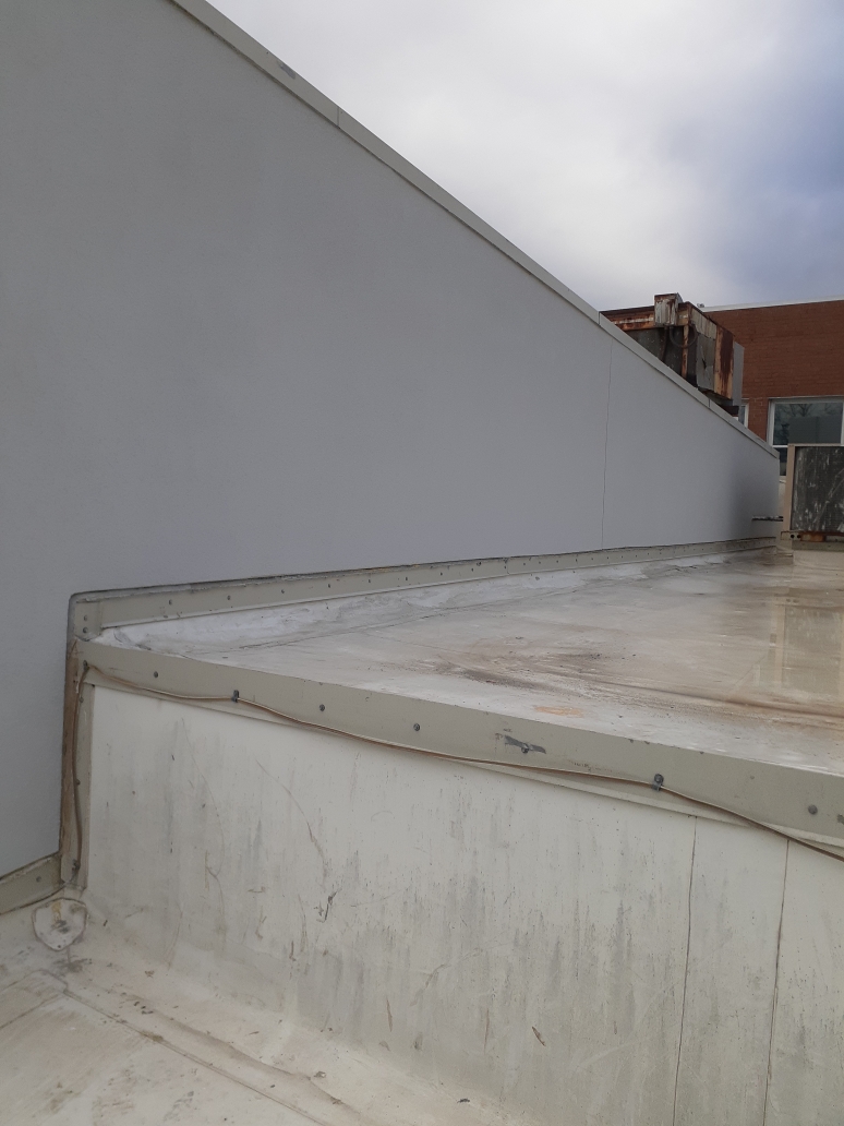 EIFS repair work in progress, Modern Wall Systems Virginia Beach