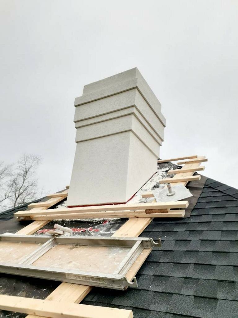 EIFS hole repair before refinishing, Virginia Beach